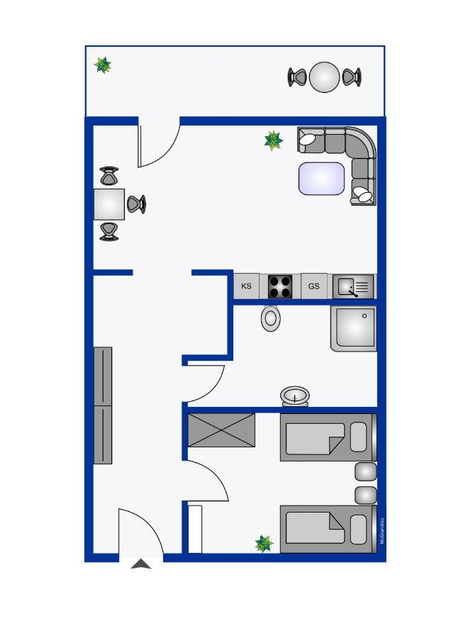 Ferienwohnung Beeke Wyk auf Fohr Bagian luar foto